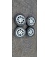 Jante SET originale Ford RS200 7.0x15 et 30 4x108 Rally